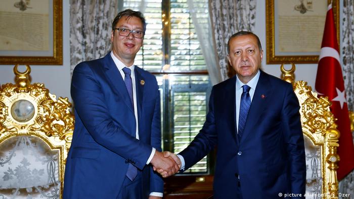 Türkei Treffen Erdogan und Vucic (picture alliance/AA/K. Ozer )