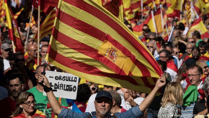 Spanien 'Für die Einheit'-Kundgebung in Barcelona (Getty Images/D. Ramos)