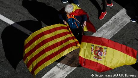 Spanien 'Für die Einheit'-Kundgebung in Barcelona (Getty Images/AFP/P. Barrena)