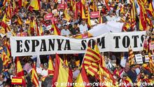 Spanien Tausende protestieren gegen Unabhängigkeitspläne in Katalonien