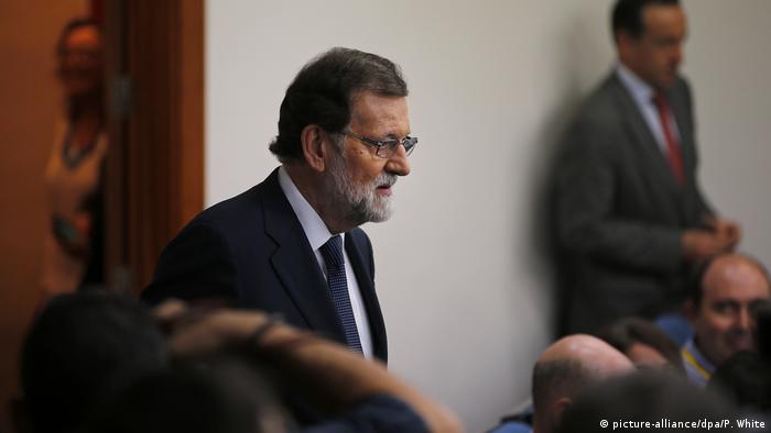 Katalonien-Krise Mariano Rajoy Spanien (picture-alliance/dpa/P. White)