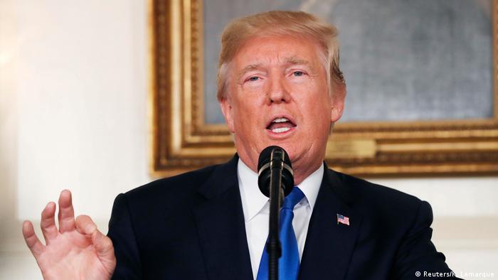 USA PK Präsident Trump über Atomabkommen mit Iran (Reuters/K. Lamarque)