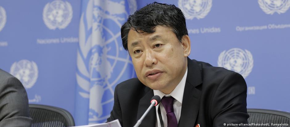 O vice-embaixador da Coreia do Norte junto à ONU, Kim In-ryong: "Guerra nuclear pode estourar a qualquer momento"