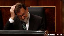 Spanien Mariano Rajoy im Parlament