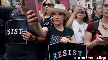 USA Schauspielerin Alyssa Milano Protest in New York City