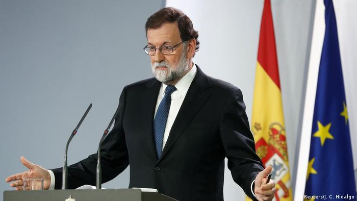 Spanien PK Ministerpräsident Mariano Rajoy (Reuters/J. C. Hidalgo)