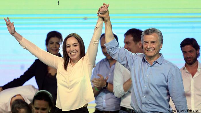 Argentinien Parlamentswahlen | Maria Eugenia Vidal und Mauricio Macri (Reuters/M. Brindicci)