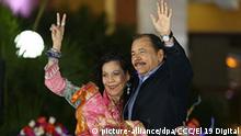 Nicaragua Vizepräsidentin Rosario Murillo und Präsident Daniel Oterga in Managua