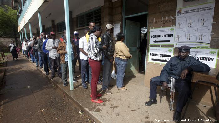 Kenia Wahlen Wähler Wahl-Büro