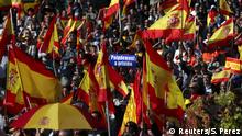 Spanien Demo für die Einheit Spaniens in Madrid