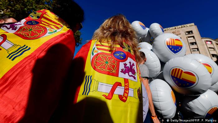 Demonstration für Unabhängigkeit Kataloniens (Getty Images/AFP/P. P. Marcou)