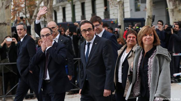 Spanien Madrid Hoher Gerichtshof Entlassene katalonisches Kabinettsmitglieder Meritxell Borras (Reuters/S. Vera)
