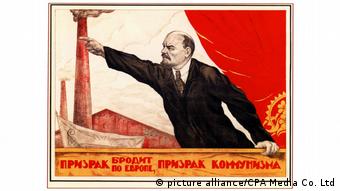 Russland Plakat Oktoberrevolution Lenin
