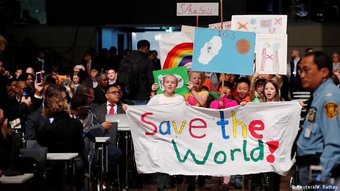 COP23 UN Klimakonferenz in Bonn Eröffnung Kinder Protest (Reuters/W. Rattay)