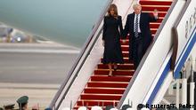 China US-Präsident Donald Trump & Melania Trump | Ankunft in Peking
