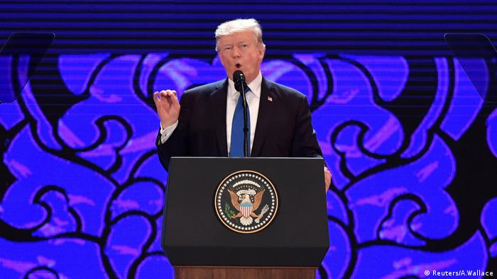 Donald Trump in Vietnam APEC CEO Gipfel (Reuters/A.Wallace)