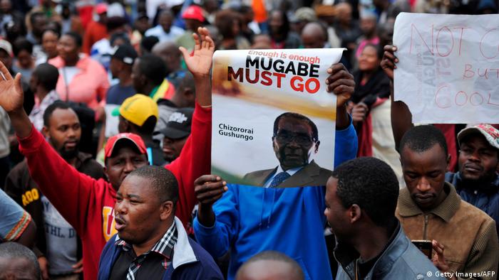 Simbabwe Proteste in Harare (Getty Images/AFP)