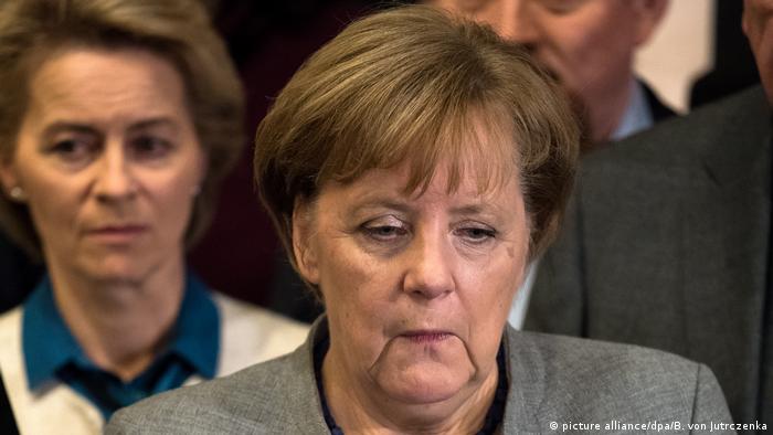 Deutschland Angela Merkel Scheitern der Sondierungsgespräche (picture alliance/dpa/B. von Jutrczenka)