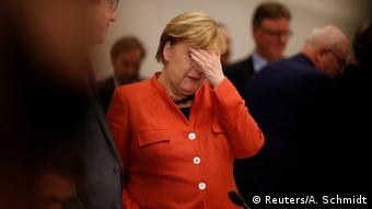 Ангела Меркель после срыва предварительных консультаций по созданию правительства