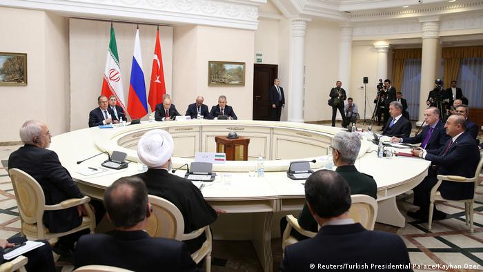 Russland Sotschi | Rohani & Putin & Erdogan (Reuters/Turkish Presidential Palace/Kayhan Ozer)