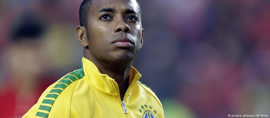 Robinho, de 33 anos, já jogou mais de 100 partidas pela seleção brasileira