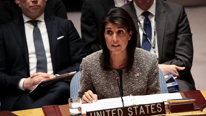 USA UN-Sicherheitsrat Nikki Haley (Getty Images/D. Angerer)