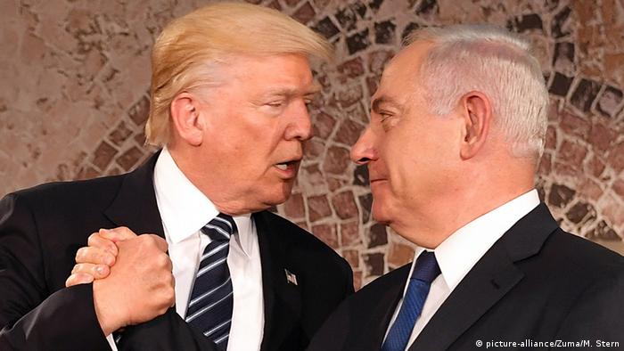 دیدار ترامپ و نتانیاهو در بهار سال ۲۰۱۷ در اورشلیم /بیت‌المقدس