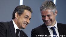 Frankreich Nicolas Sarkozy und Laurent Wauquiez in Paris
