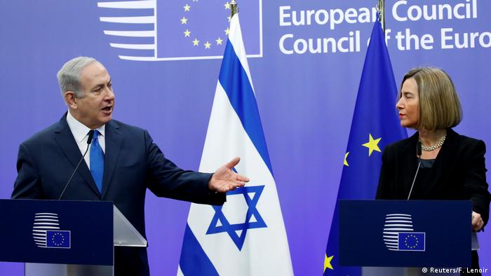 Belgien Brüssel Netanjahu trifft Mogherini (Reuters/F. Lenoir)