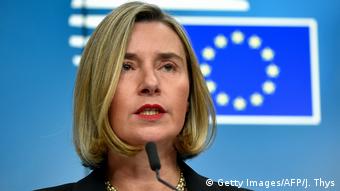Federica Mogherini Hohe Vertreterin der EU für Außen- und Sicherheitspolitik (Getty Images/AFP/J. Thys)