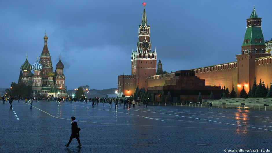 Moskau Roter Platz am Abend