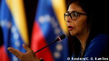 Venezuela Caracas - Delcy Rodriguez bei Pressekonferenz