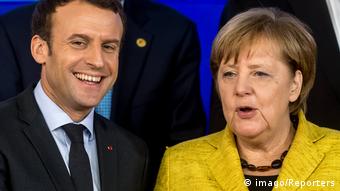 Angela Merkel und Emmanuel Macron (imago/Reporters)