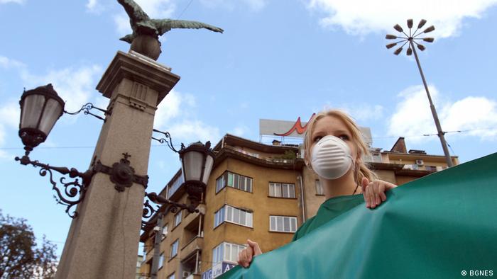 Протест в София срещу замърсяването на въздуха. Септември 2017.