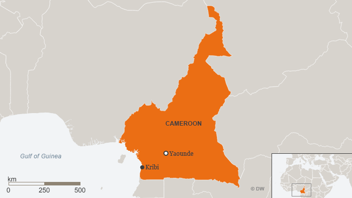 Map of Kribi, Cameroon ENG