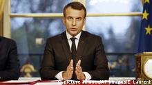 Frankreich Emmanuel Macron unterzeichnet Steuergesetze in Paris