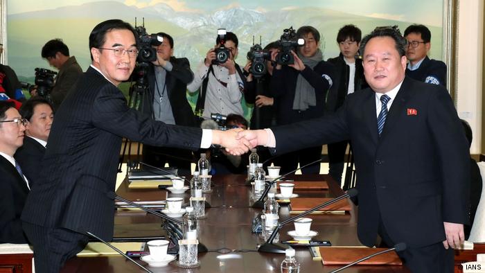 Südkorea Gespräche zwischen Nord- und Südkorea in Panmunjom (IANS)