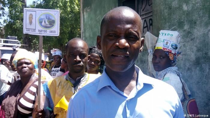 Mosambik, Mario Albino, AMUSI-Kandidat für Zwischenwahlen in Nampula (DW/S.Lutxeque)