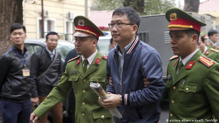 Kidnapped Vietnam businessman is led into court