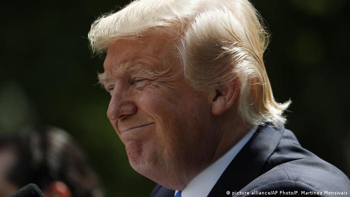 USA Trump - Lächeln (picture alliance/AP Photo/P. Martinez Monsivais)
