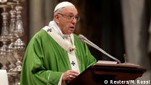 Papst Franziskus Ansprache Predigt