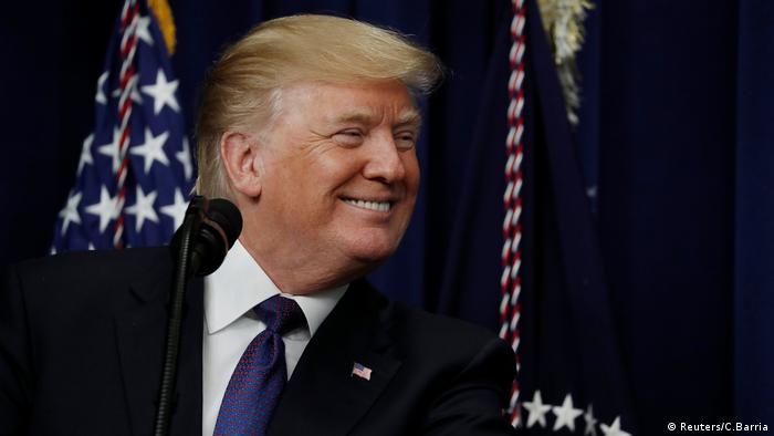 US-Präsident Donald Trump spricht auf der Veranstaltung Conversation with Women of America im Weißen Haus in Washington D.C. (Reuters/C.Barria)