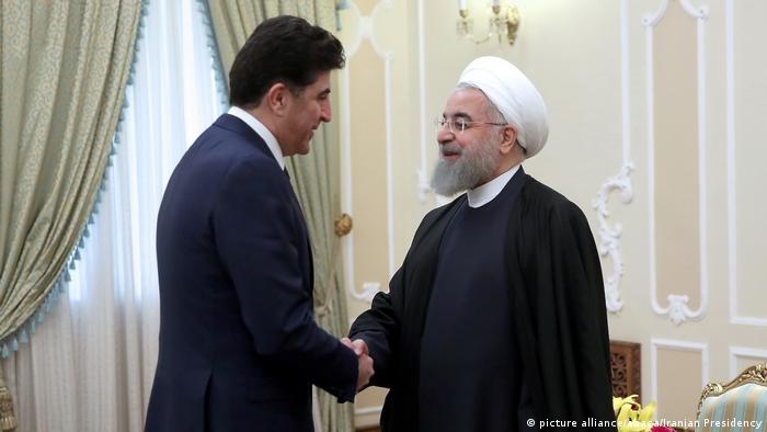 Iran Hassan Rouhani und Nechirvan Barzani (picture alliance/abaca/Iranian Presidency)
