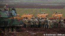 Türkei Militär an der Genze zu Syrien
