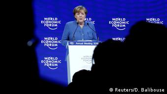 Weltwirtschaftsforum 2018 in Davos | Angela Merkel (Reuters/D. Balibouse)