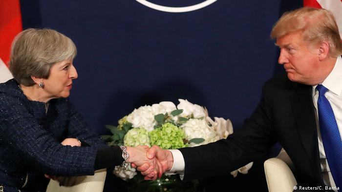May y Trump, este 25 de enero en Davos, Suiza. 