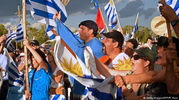 Uruguay Proteste von Landwirten gegen den Regierungskurs (Getty Images/AFP/M. Rojo)
