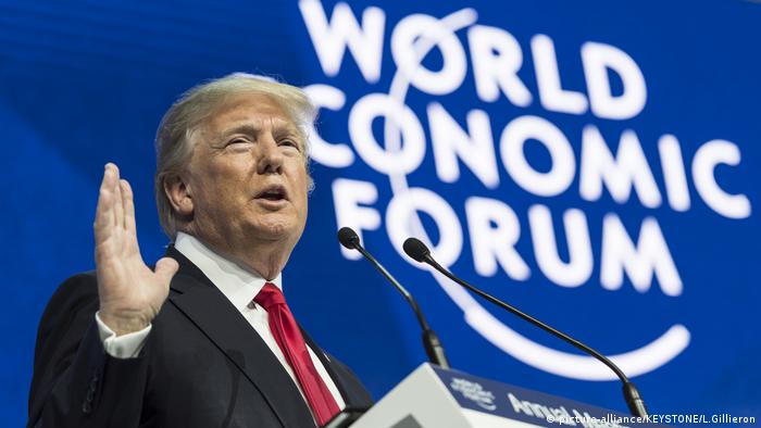 Schweiz Weltwirtschaftsforum in Davos | US-Präsident Donald Trump (picture-alliance/KEYSTONE/L.Gillieron)
