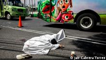 Mexiko Leiche in den Straßen von Mexico City