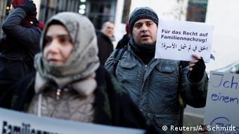 Bundestag Debatte Familiennachzug Demonstration Flüchtlinge